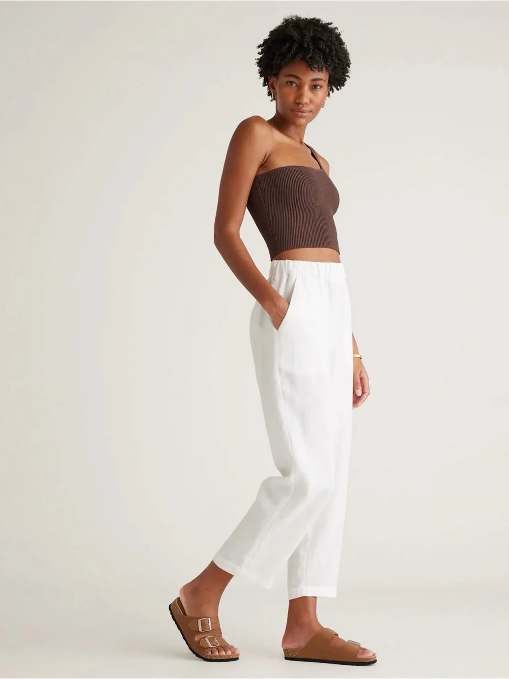 Quince NWOT European Linen Pants in White Size X-Large 1206
